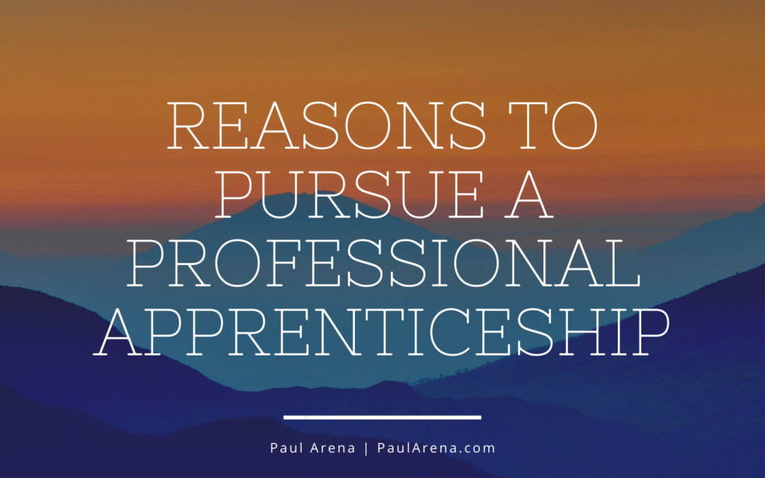 Paul Arena Reasons To Pursue A Professional Apprenticeship